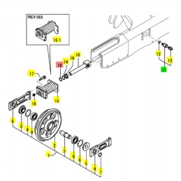 Yanmar o ring for the caterpillar tensioner 1b p30