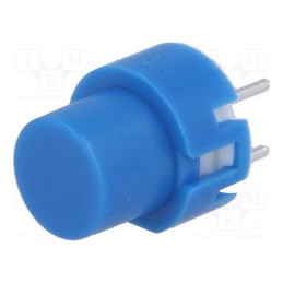 1 pcs x C&K - D6R60 F1 LFS - Switch: keypad, Pos: 2, SPST-NO, 0.01A/32VDC, blue, THT, 1.3N, round
