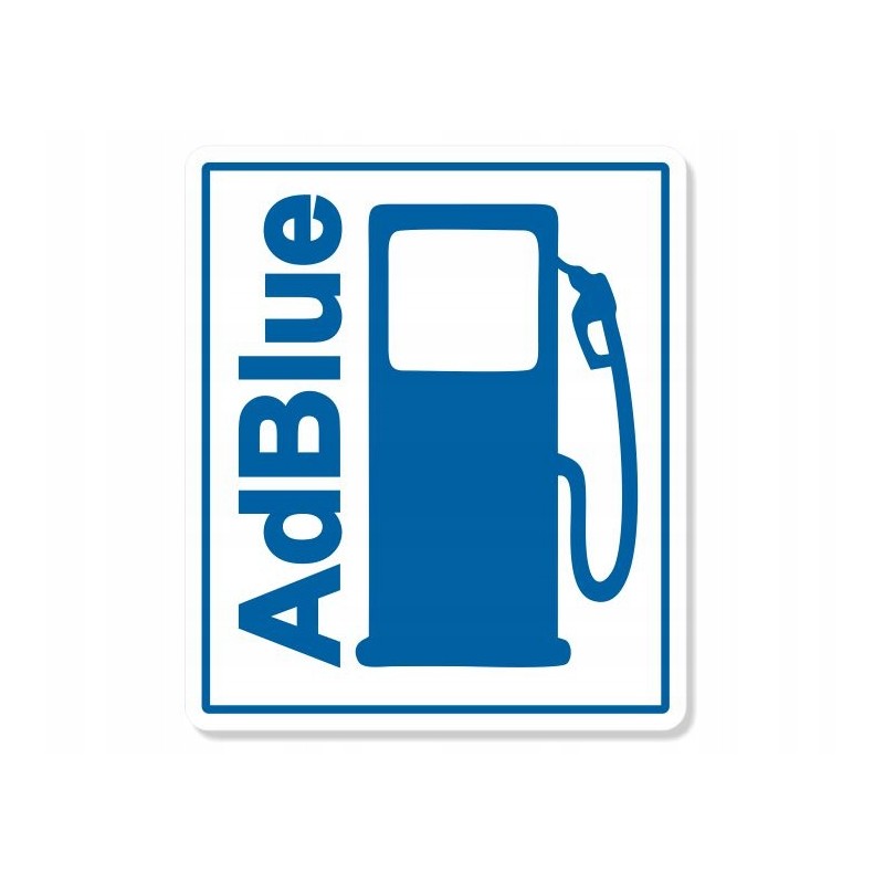 Adblue catalytic fluid marking sticker