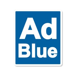 Adblue sticker marking the catalytic fluid