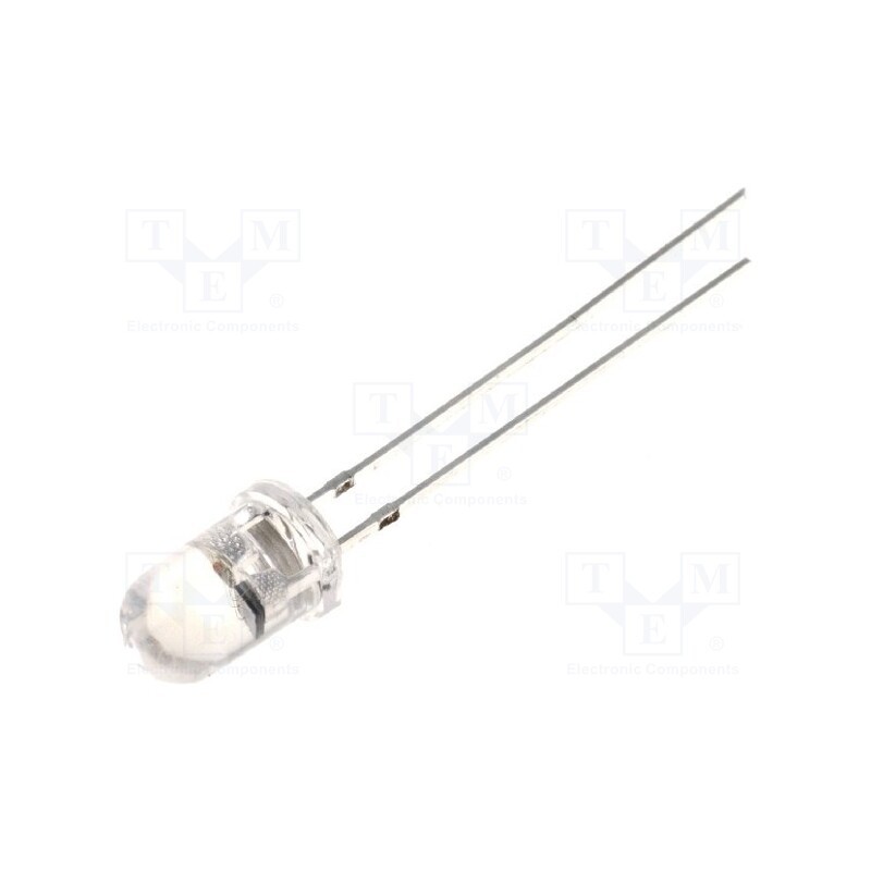 1 pcs x OPTOSUPPLY - OSTB5131A - LED, 5mm, RGB, blinking,tricolour, 30°, 4.5÷6V, 20mA, Front: convex