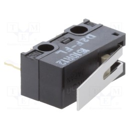 1 pcs x OMRON OCB - D2FFL - Microswitch SNAP ACTION, 3A/125VAC, with lever, SPDT, ON-(ON)