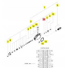 Yanmar o ring distributor section 1ap12 0