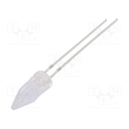 1 pcs x OPTOSUPPLY - OSB5SA58A1B-12V - LED, 5mm, blue, 500÷750mcd, 100°, Front: Rocket, 12V, No.of term: 2