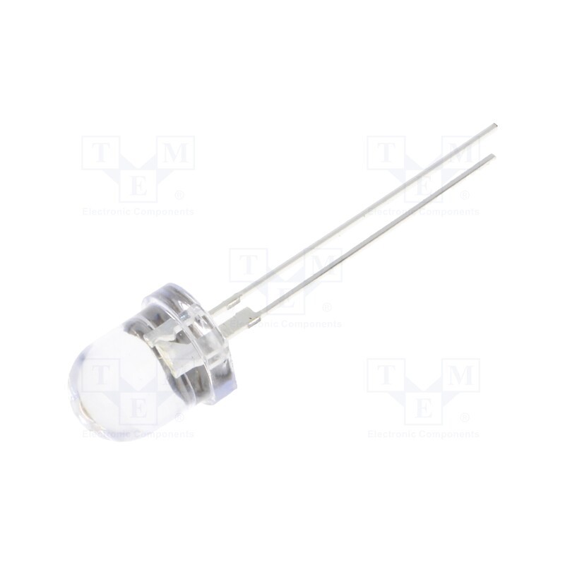 1 pcs x OPTOSUPPLY - OSM54L8131P - LED, 8mm, white warm, 25000÷30000mcd, 30°, Front: convex, 3÷3.8V