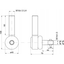 Steering rod end ursus c 330 c330 l