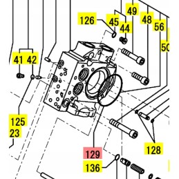 Yanmar o ring hydraulic pump section 1a g105