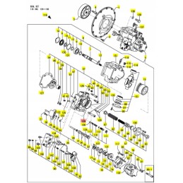 Yanmar o ring hydraulic pump section 1a g105