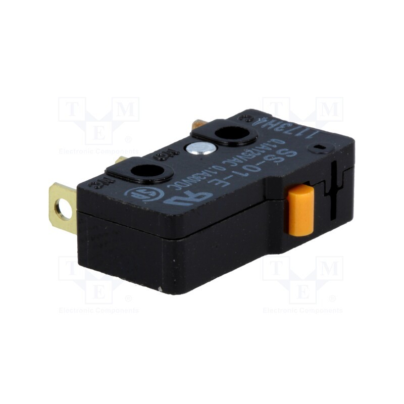 1 pcs x OMRON OCB - SS-01-E - Microswitch SNAP ACTION, 0.1A/125VAC, 0.1A/30VDC, without lever