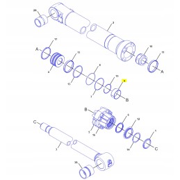 Cat Excavator Bucket Cylinder Bushing