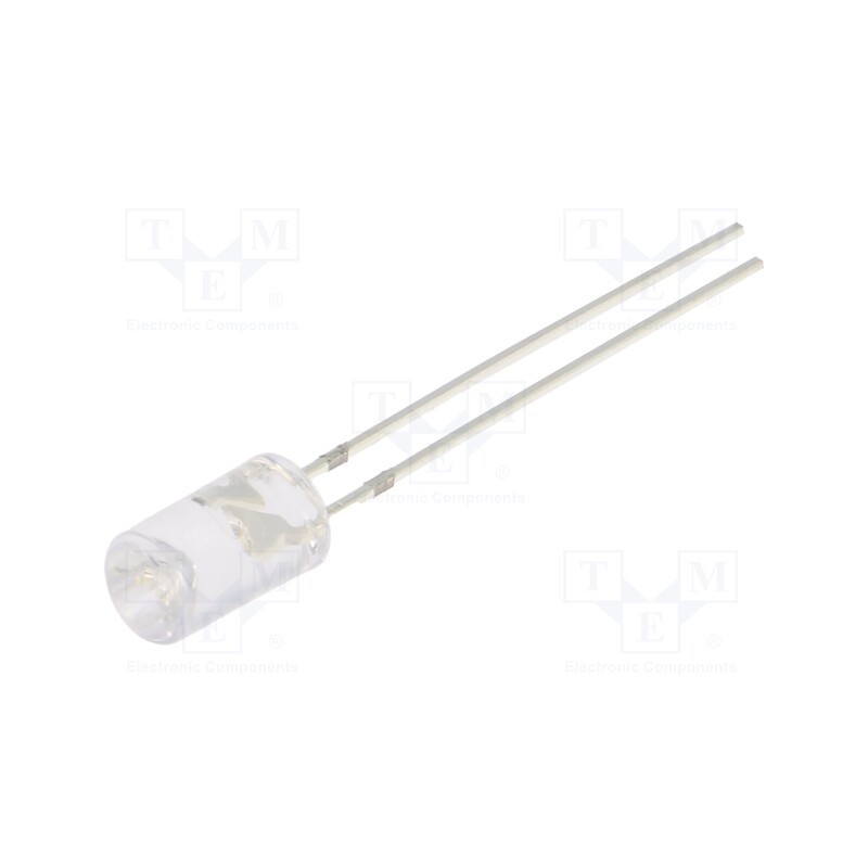 1 pcs x OPTOSUPPLY - OSB5SA5MC1B-12V - LED, 5mm, blue, 220÷330mcd, 120°, Front: recessed, 12V, No.of term: 2