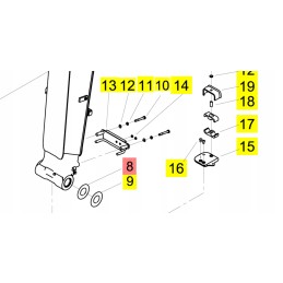 Yanmar arm pad 60x120x0 5