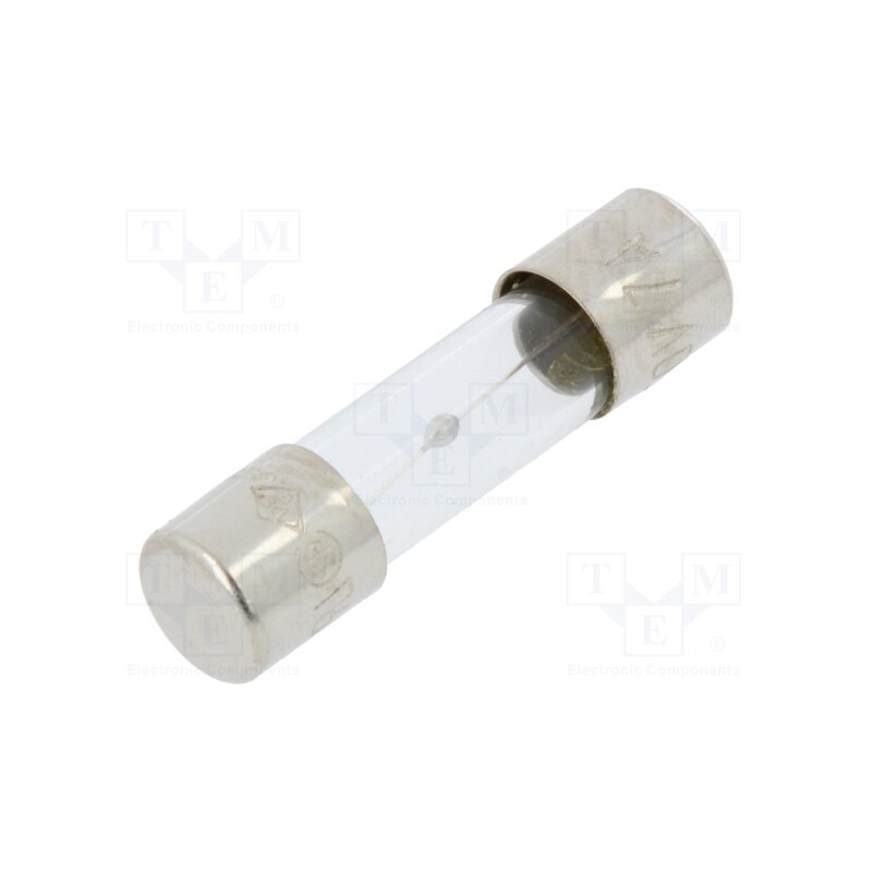 5 pcs x OPTIFUSE - MSC-7A - Fuse: fuse, medium time-lag, 7A, 250VAC, glass, 5x20mm, brass, bulk