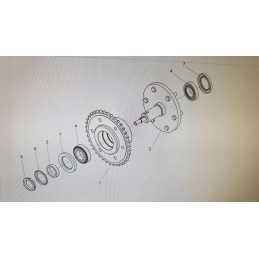 Table rotation axis of wrapper pronar z245 1 z245