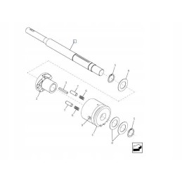 Baler roller new holland br740 r7070 87654213 cn