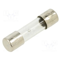 5 pcs x OPTIFUSE - MSC-5A - Fuse: fuse, medium time-lag, 5A, 250VAC, glass, 5x20mm, brass, bulk