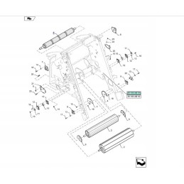 New Holland RB150 RB180 Baler Roller 84425714