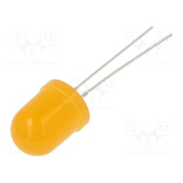 1 pcs x OPTOSUPPLY - OSO5PAA134A-5V - LED, 10mm, orange, 1120÷1560mcd, 30°, Front: convex, 5V