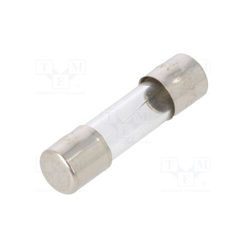 5 pcs x OPTIFUSE - FSC-6A - Fuse: fuse, quick blow, 6A, 250VAC, glass, 5x20mm, bulk