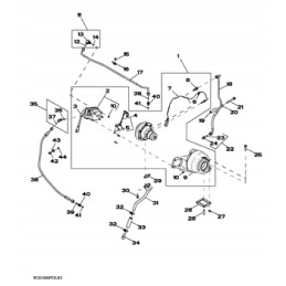 John Deere 350DLC turbocharger connector
