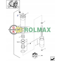 Valve press new holland case cnh 87042326