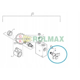New Holland Roll Belt 180 4760414 overflow valve