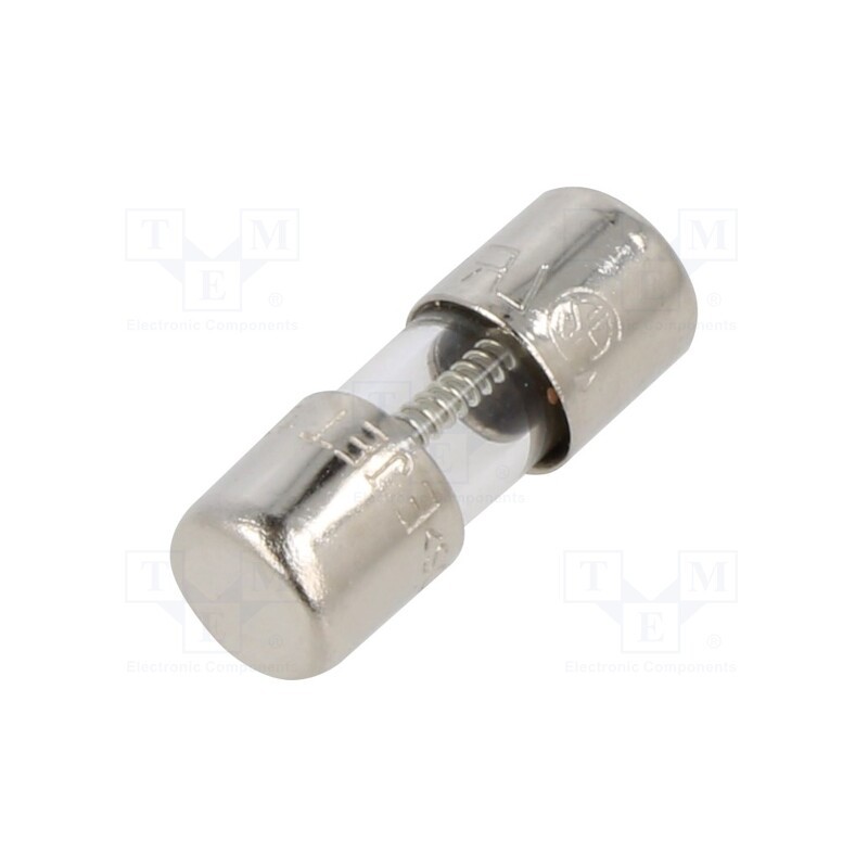 5 pcs x BEL FUSE - 2JS 4-R - Fuse: fuse, time-lag, 4A, 350VAC, cylindrical,glass, 5x15mm, brass