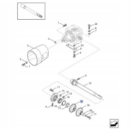 Chain wheel for New Holland baler 84024252