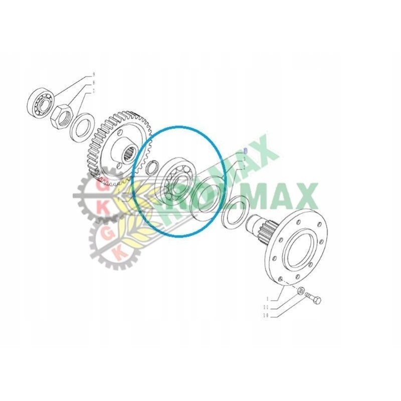 New Holland TD5 Case 84481249 Bearing