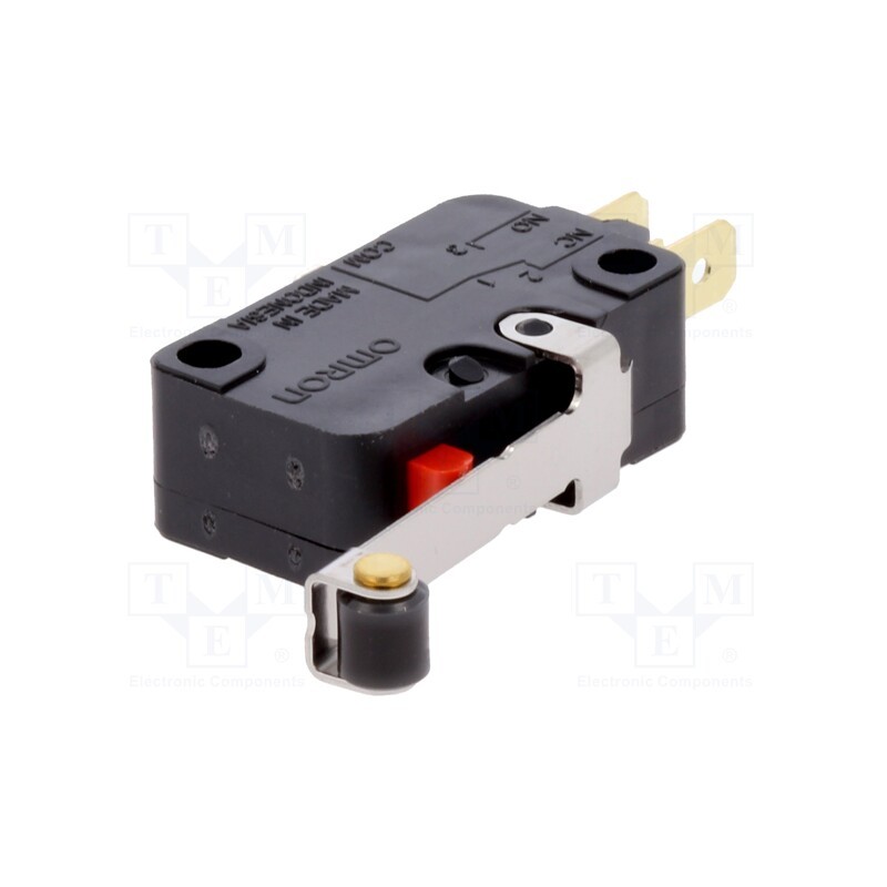 1 pcs x OMRON OCB - D3V-166M-1C25 - Microswitch SNAP ACTION, 16A/250VAC, 10A/30VDC, SPDT, ON-(ON)