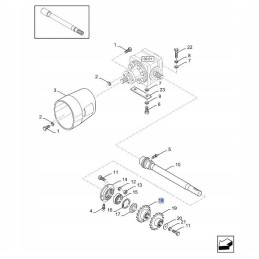 Chain wheel for press New Holland 84024252 cnh