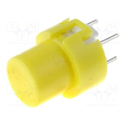 1 pcs x C&K - D6R30 F1 LFS - Switch: keypad, Pos: 2, SPST-NO, 0.01A/32VDC, yellow, THT, 1.3N, D6