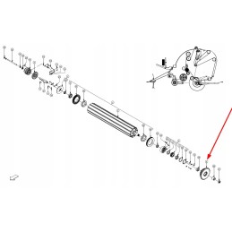 Art00405 double gear wheel 17 26 teeth