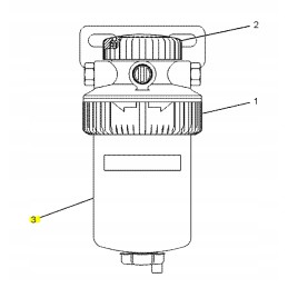 Fuel filter cva backhoe loader cat
