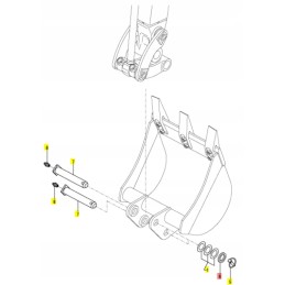 Yanmar bucket spacer 31x45x6 vio17 1