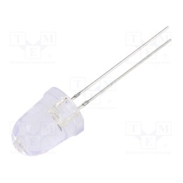 1 pcs x OPTOSUPPLY - OSO5PAA201A-CRLED14 - CRLED, 10mm, orange, 14400mcd, 8°, Front: convex, 20V, No.of term: 2