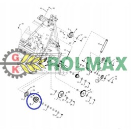 Chain wheel 47615330 new holland case cnh