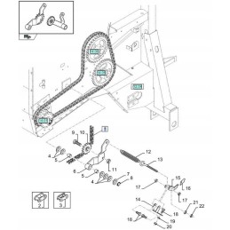 Main drive chain 84429994 new holland br cn