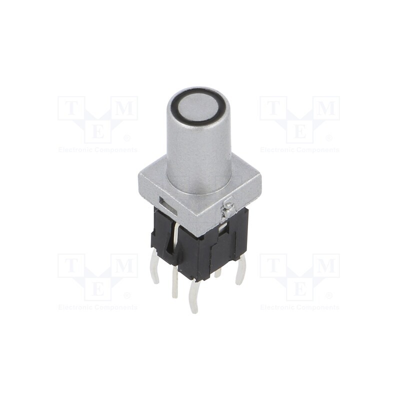 1 pcs x HIGHLY ELECTRIC - PB6149L-2-102 - Switch: keypad, Pos: 2, SPST-NO, 0.05A/12VDC, silver, LED, yellow