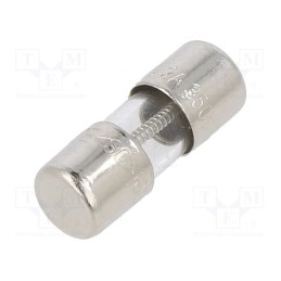 5 pcs x BEL FUSE - 2JS 2-R - Fuse: fuse, time-lag, 2A, 350VAC, cylindrical,glass, 5x15mm, brass