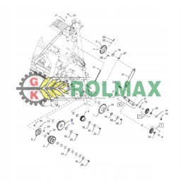 Chain sprocket 84594720 new holland cnh