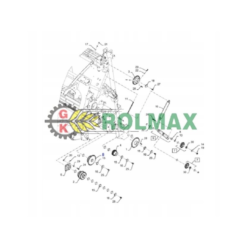 Chain sprocket 84594720 new holland cnh