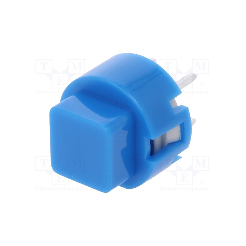 1 pcs x C&K - D6C60 F1 LFS - Switch: keypad, Pos: 2, SPST-NO, 0.01A/32VDC, blue, THT, 1.3N, square