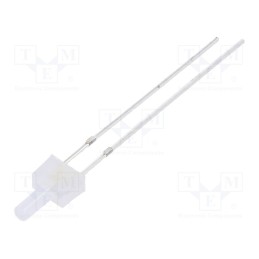 1 pcs x OPTOSUPPLY - OSW5DK7K92B-12V - LED, 2mm, white cold, 750÷1120mcd, 90°, Front: flat, 12V, 10000K