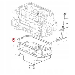 Oil pan gasket volvo bl61 bl71 20460021