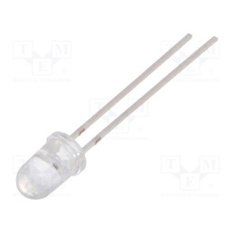 1 pcs x VISHAY - VSLY5850 - IR transmitter, 5mm, 850nm, transparent, 55mW, 6°, THT, 100mA