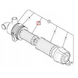 Internal air filter excavator js jcb 32 917805 wix