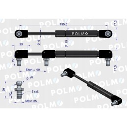Zetor Proxima Forterra Polmo roof actuator