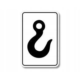 Hook stickers marking attachment points, occupational health and safety, udt