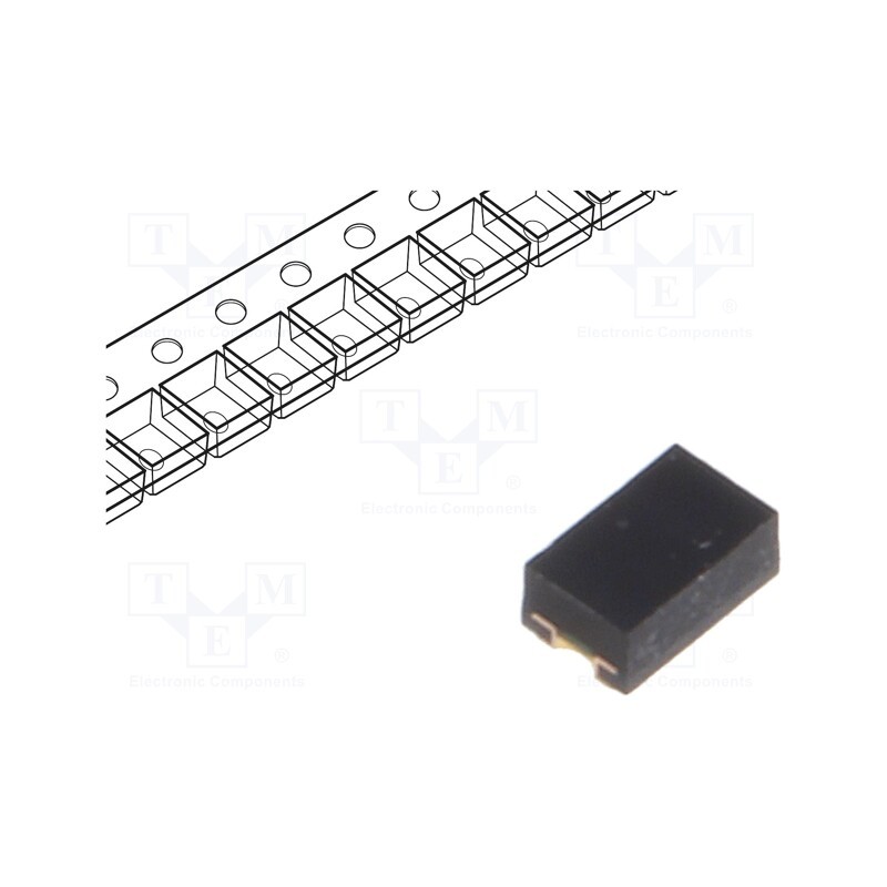 1 pcs x VISHAY - TEMD7100X01 - PIN photodiode, SMD, 950nm, 750÷1050nm, 120°, flat, black